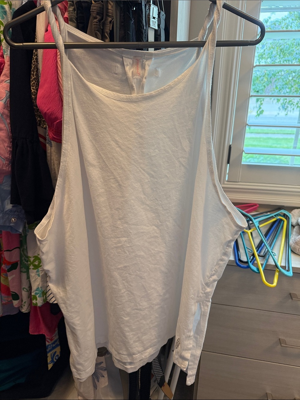 FP Movement by Free People White Racerback Tank